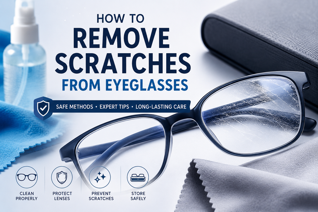 how to remove scratches from eyeglasses
