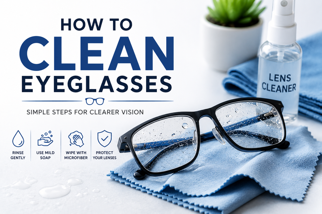how to clean eyeglasses