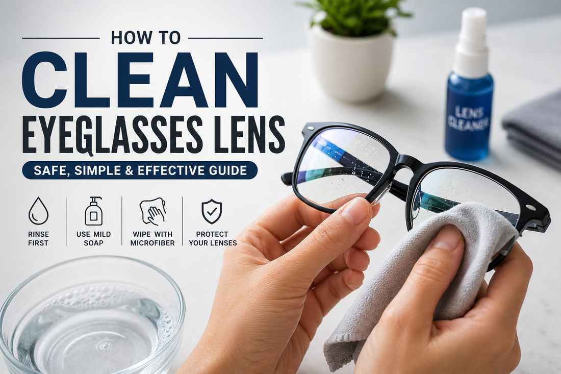 how to clean eyeglasses lens