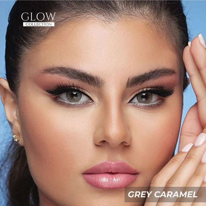 Bella Contact Lenses – Glow Collection (Grey Caramel)