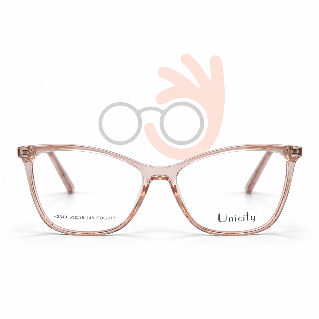 Unicity  H2349 Cat-Eye Eyeglasses (53-18-145)