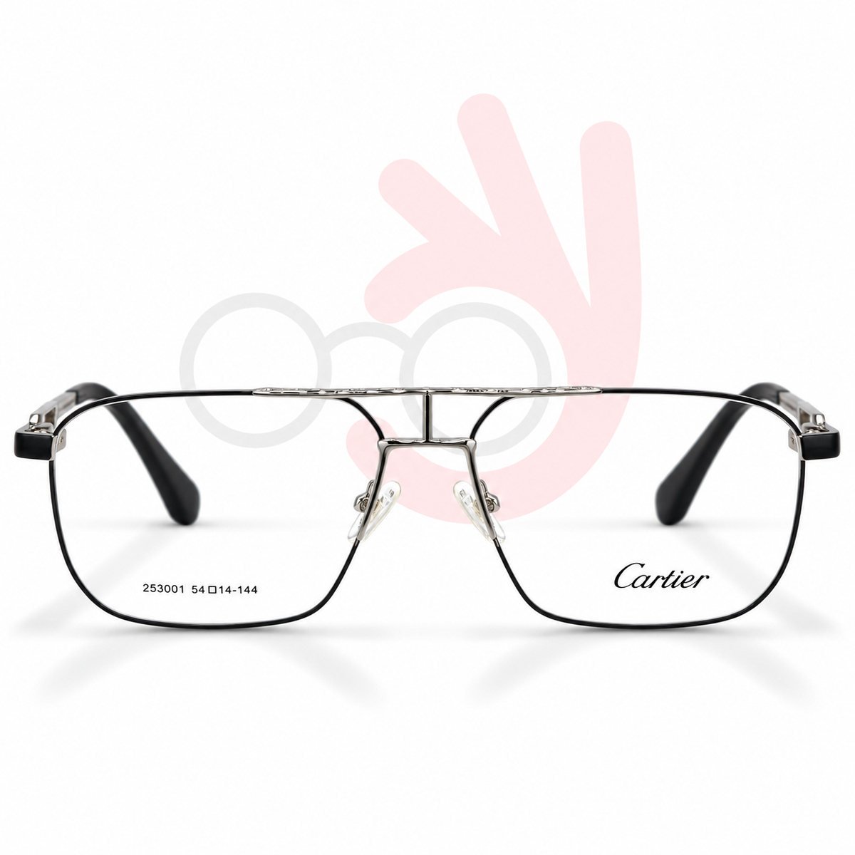 Cartier 253001 Aviator Eyeglasses (54-14-144)