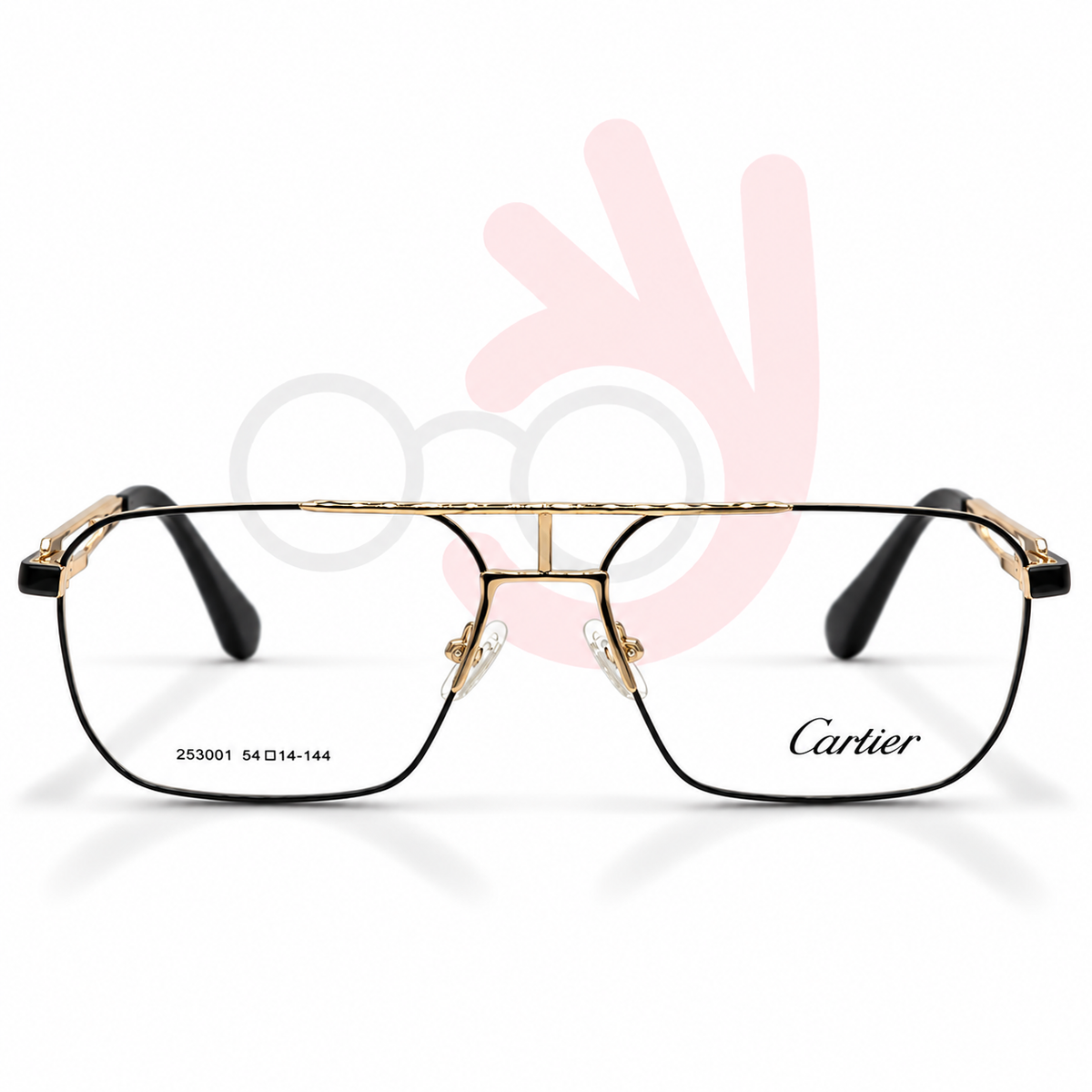 Cartier 253001 Aviator Eyeglasses (54-14-144)