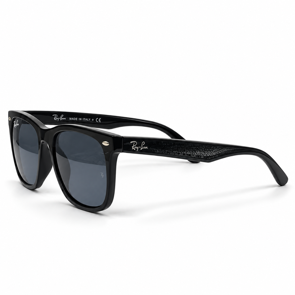 Ray-Ban RB4391 Black Oversized Square Sunglasses