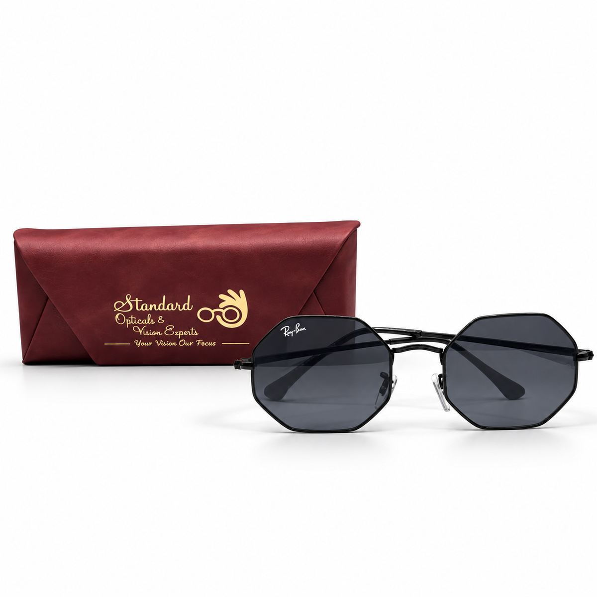 Ray-Ban RB1972 C2 Black Wireframe Sunglasses (55mm)