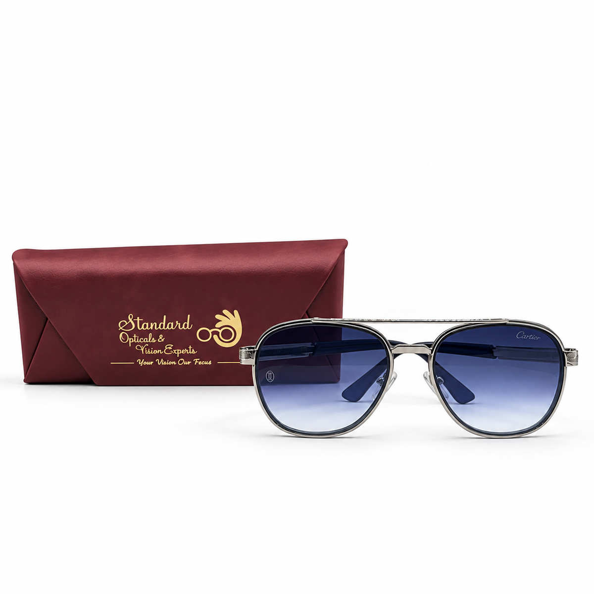 Cartier C-357 Double Bridge Aviator Sunglasses