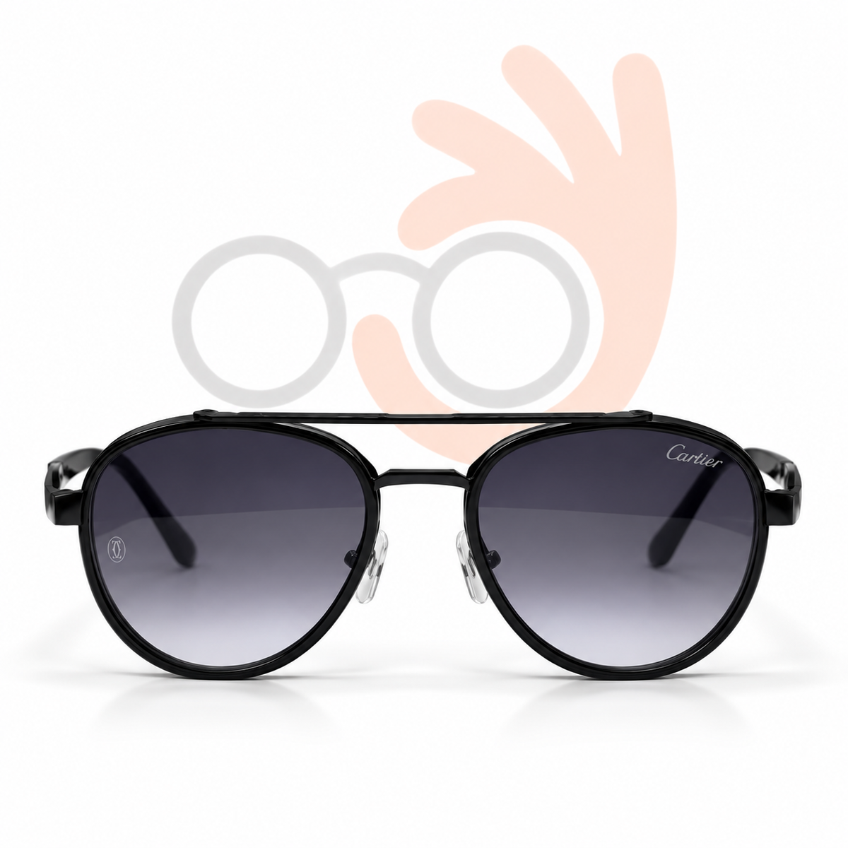 Cartier C-357 Double Bridge Aviator Sunglasses