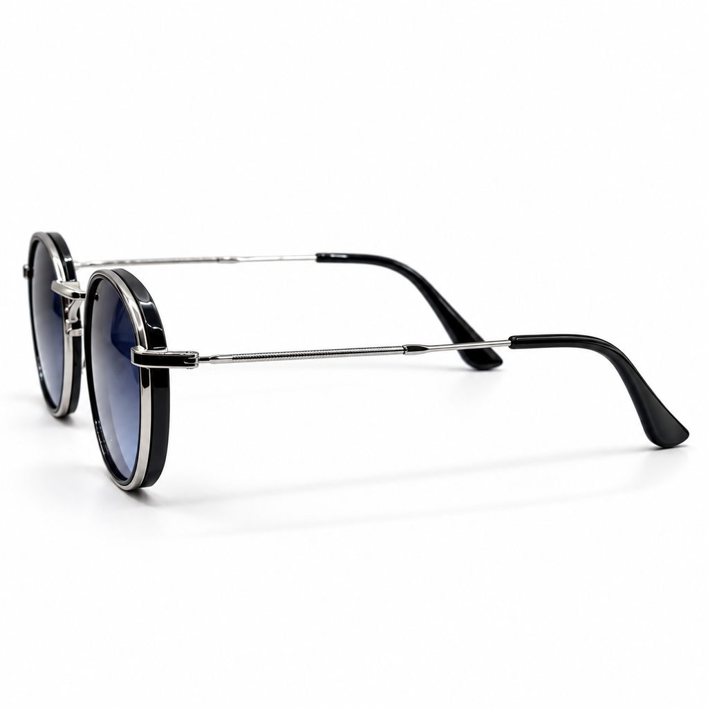 Classic Round Windsor Rim Sunglasses – Model 19109