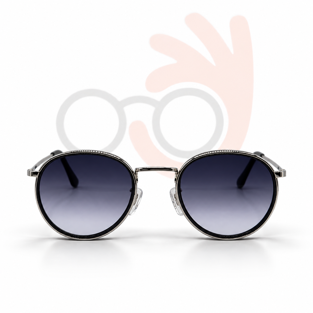 Classic Round Windsor Rim Sunglasses – Model 19109