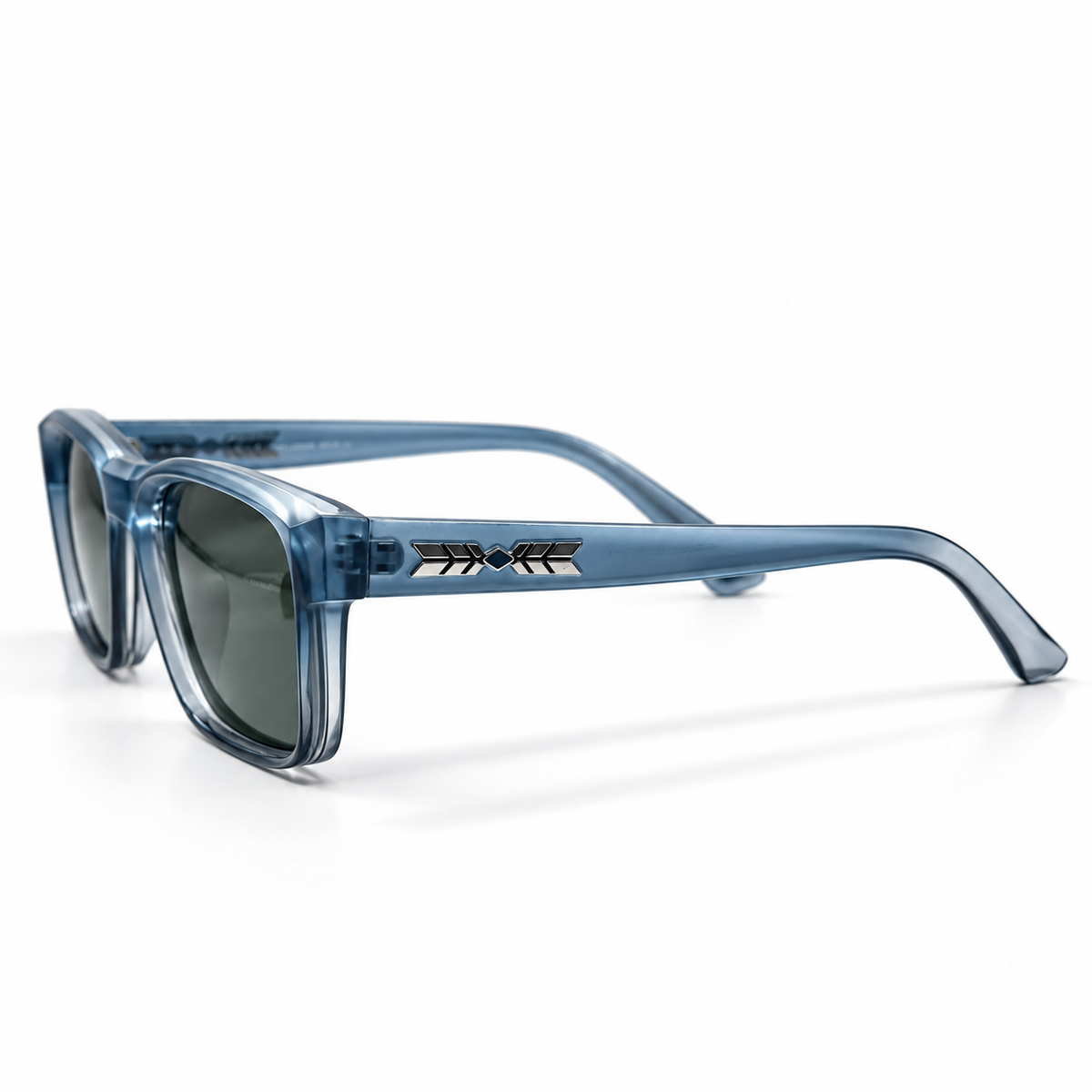Blue Leopard GRA015 Square Acetate Sunglasses
