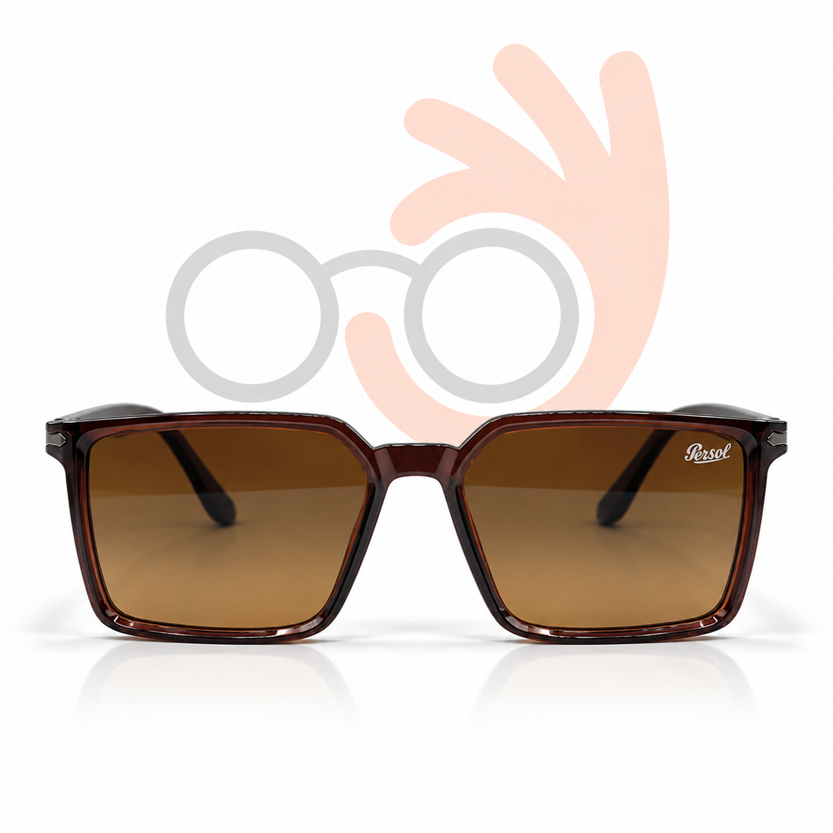 Persol G031 Modern Square Acetate Sunglasses