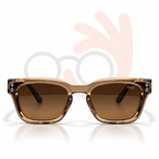 Roadx GRA010 Translucent Champagne Square Sunglasses