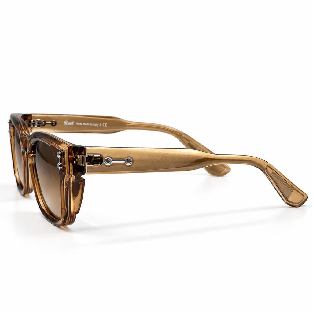 Roadx GRA010 Translucent Champagne Square Sunglasses