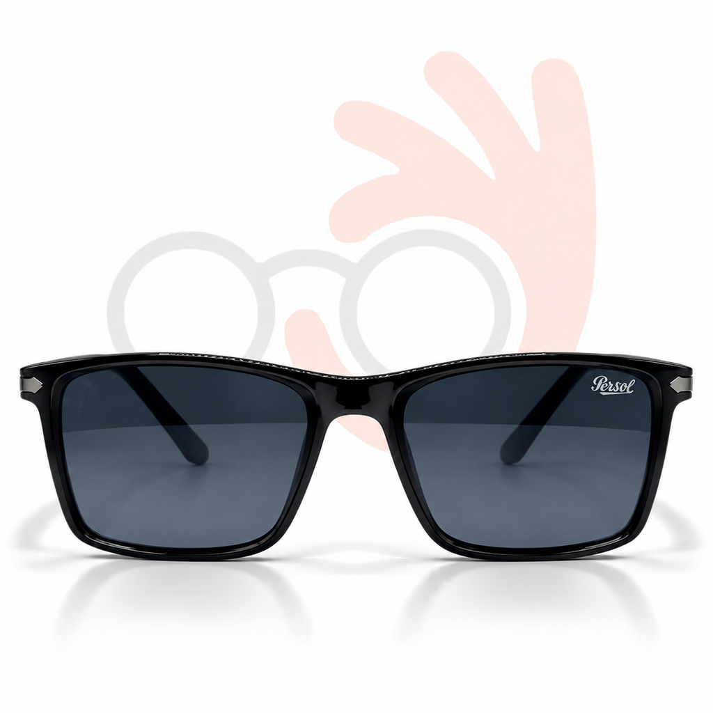 Persol G036 Silver Arrow Temple Sunglasses – 55-19-145