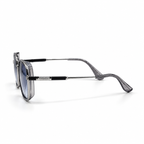 Police C-304 Grey Translucent Rim Square Sunglasses (58mm)