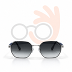 Prada C-284 Silver Frame Grey Gradient Lens Sunglasses (55mm)