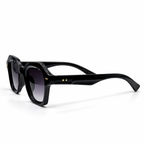 Roadx M65010 Black Geometric Acetate Sunglasses (53mm)