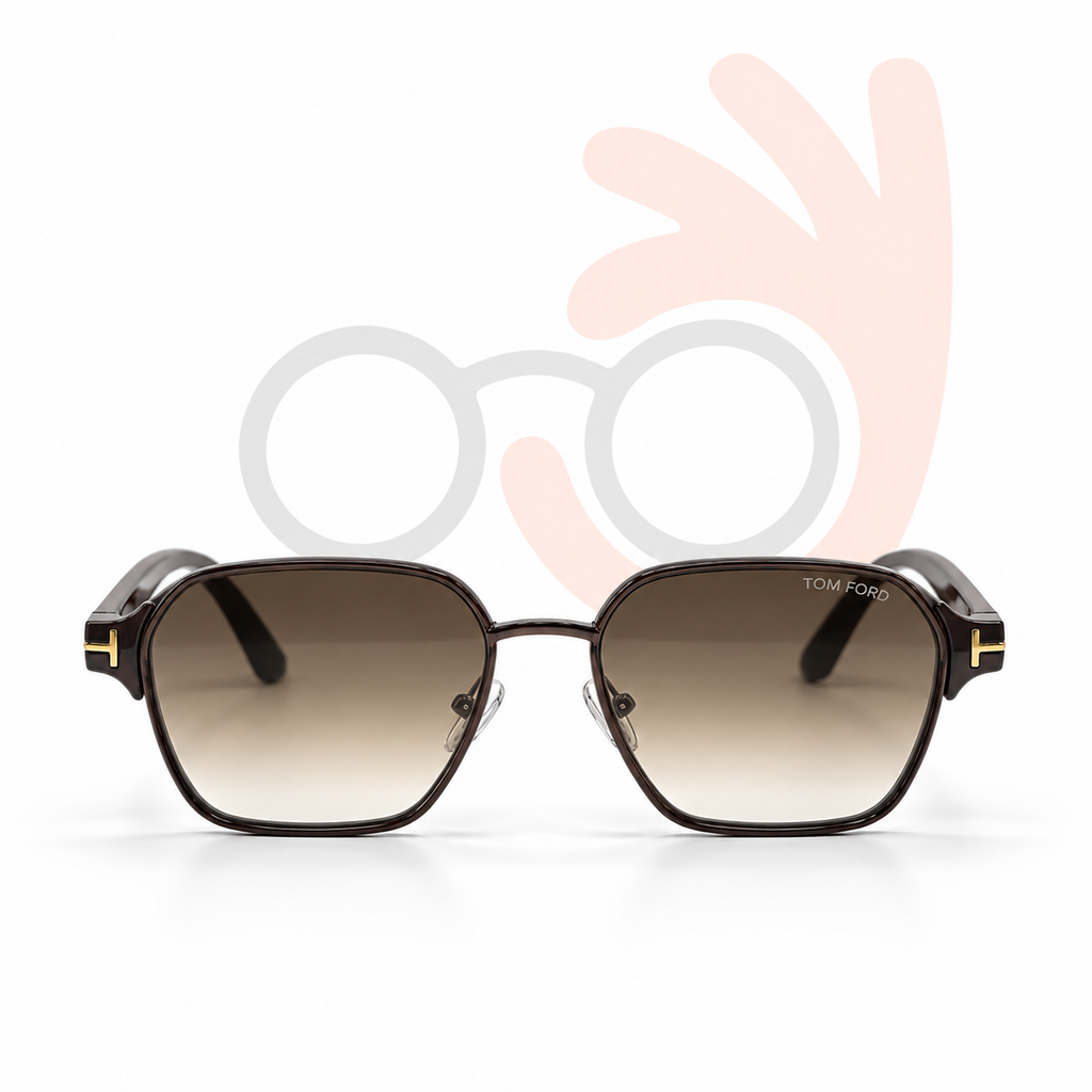 Tom Ford 9813 Geometric Frame Sunglasses 54-15-143