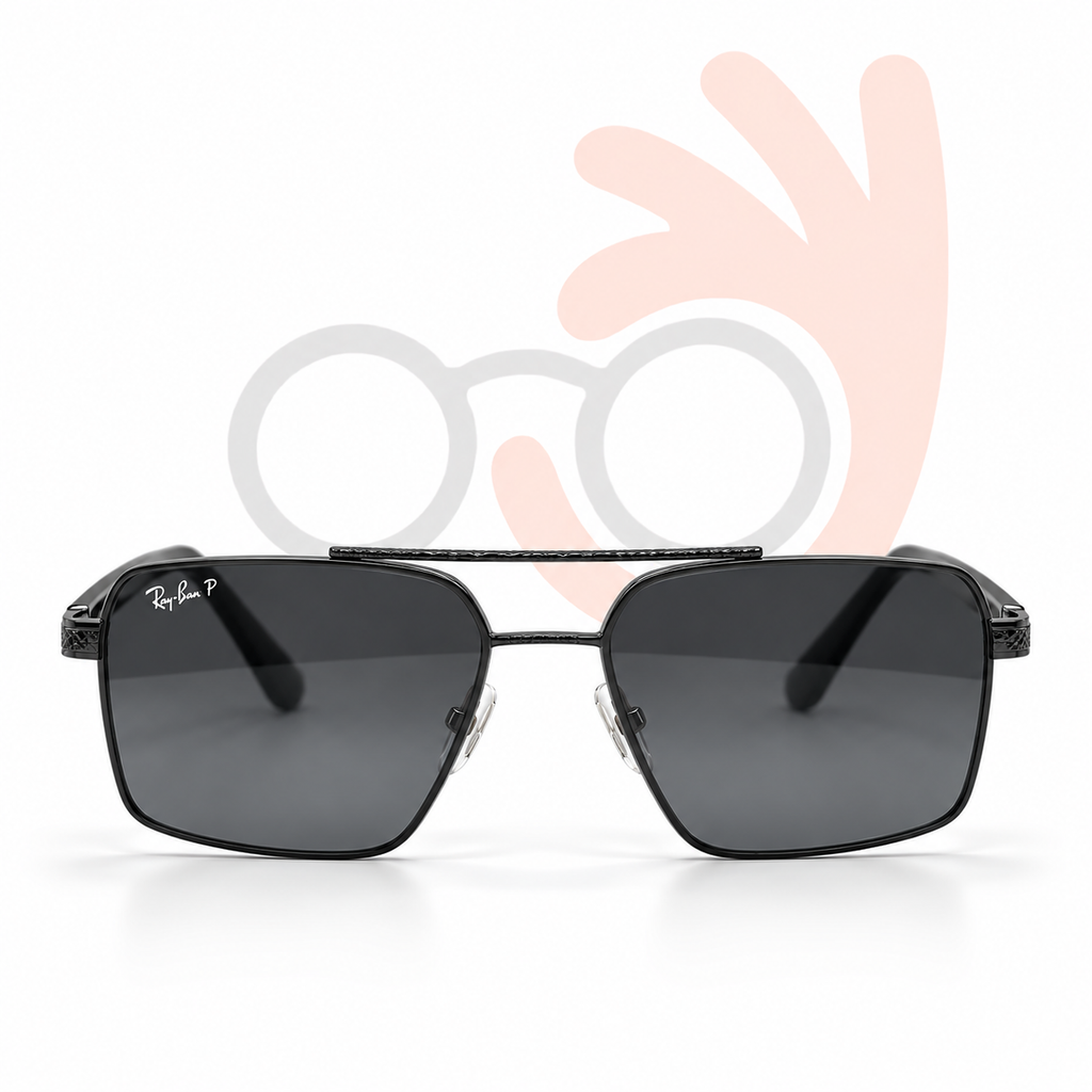 Ray-Ban RB58477 57-16-144 Square Aviator Sunglasses