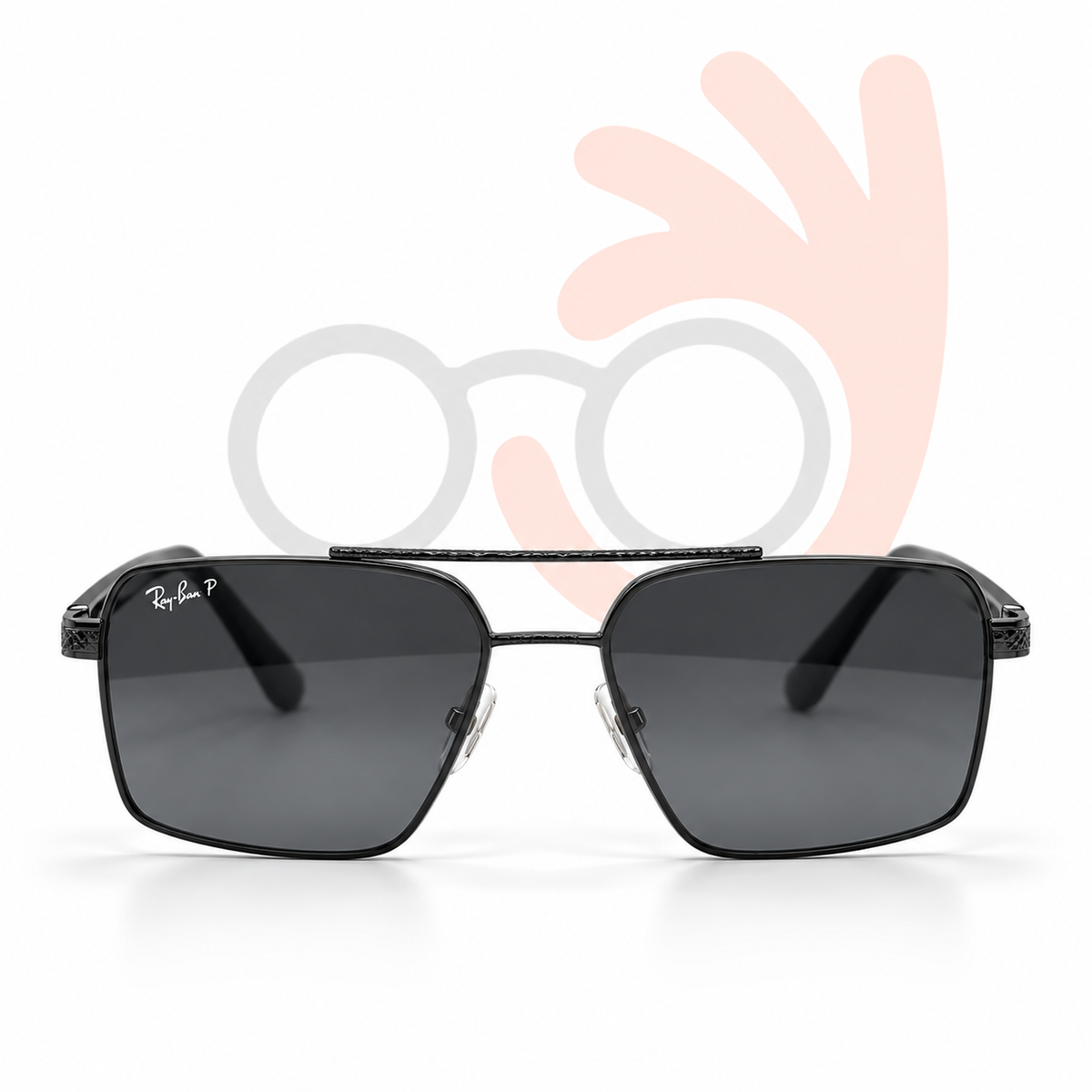 Ray-Ban RB58477 57-16-144 Square Aviator Sunglasses