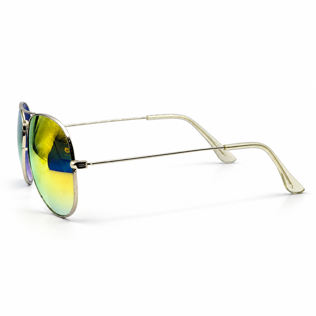 Ray-Ban Silver Frame Double Bridge Aviator Sunglasses