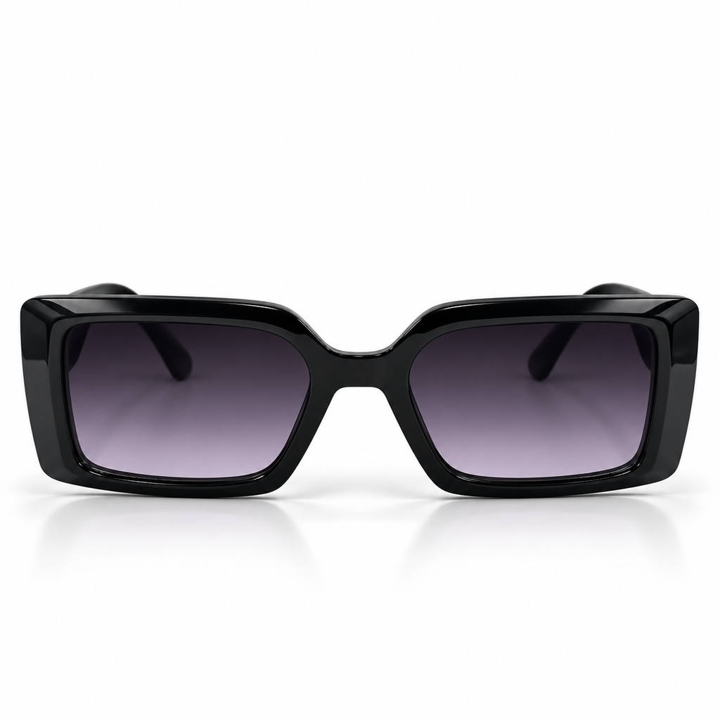 9018 53-19-143 Black Rectangle Sunglasses