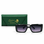9018 53-19-143 Black Rectangle Sunglasses