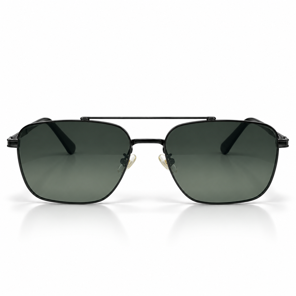 SW3712 G Dark Green Lens Black Sunglasses 55-21-149
