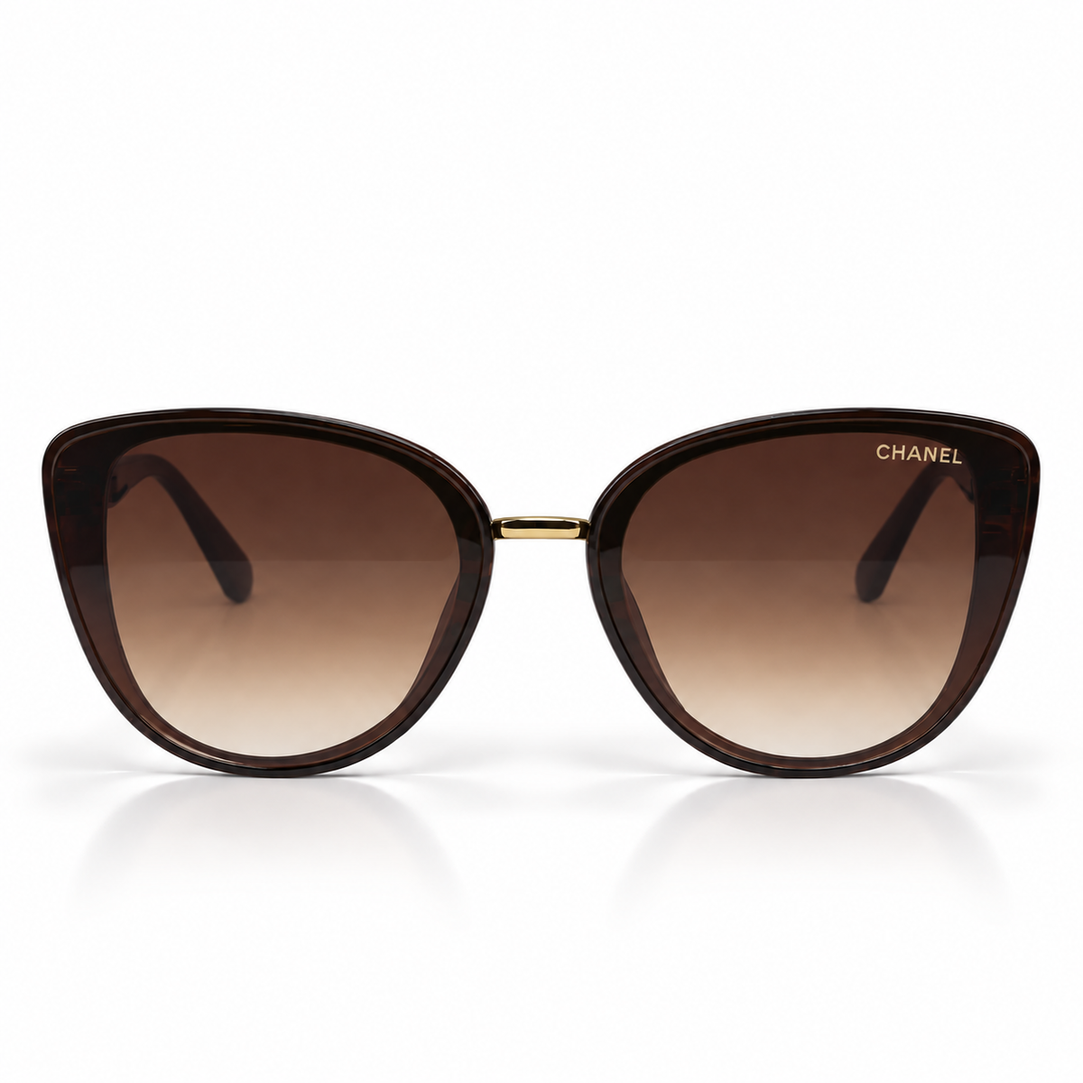 Chanel A1808 Brown Butterfly Sunglasses 58-16-140