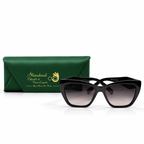 Prada 80077 Black Cat-Eye Sunglasses 55-16-143