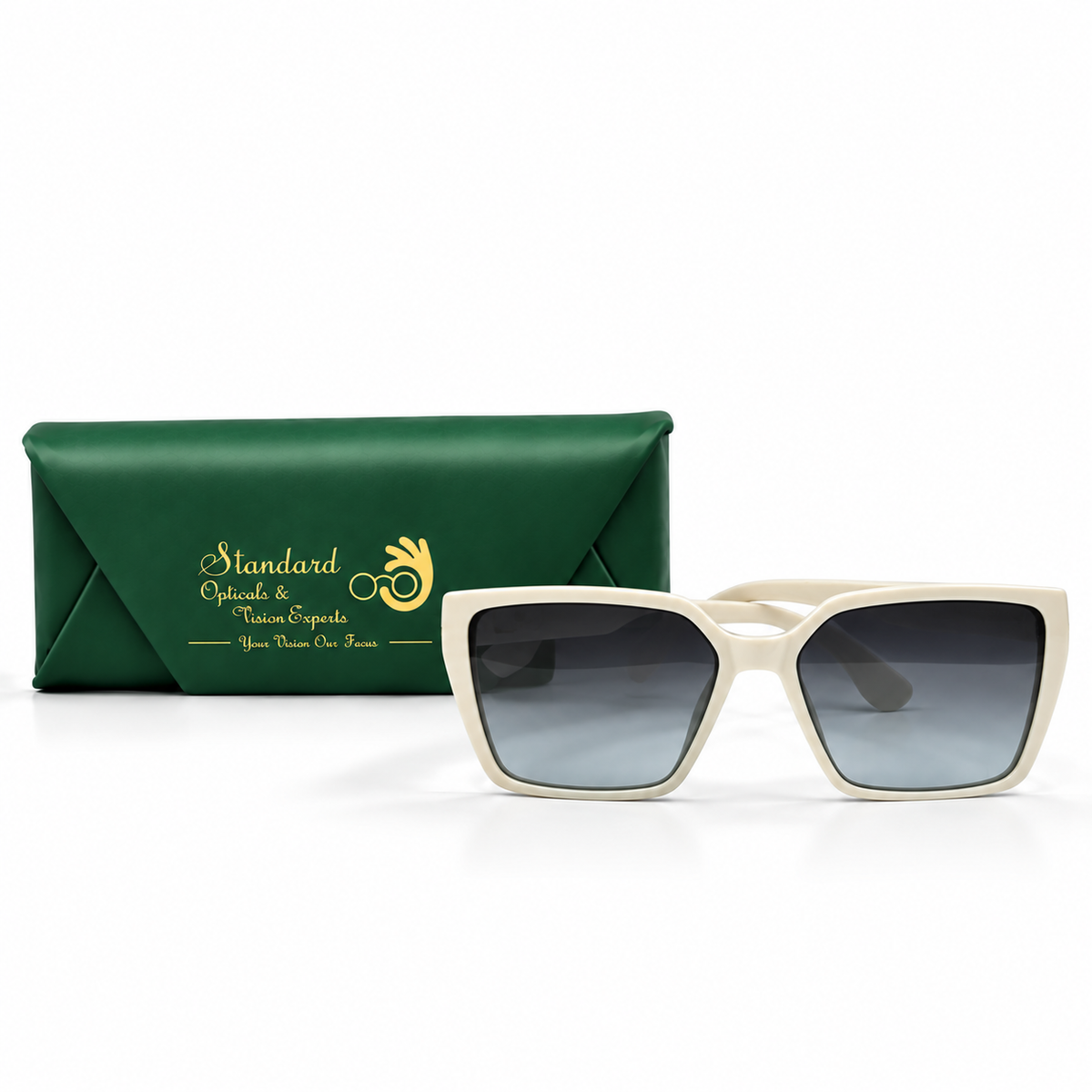 Gucci 9514 Cream Square Sunglasses 58-14-143