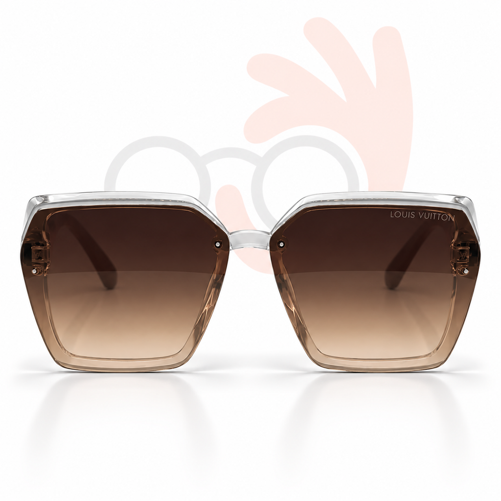 Louis Vuitton Clear Crystal Square Sunglasses