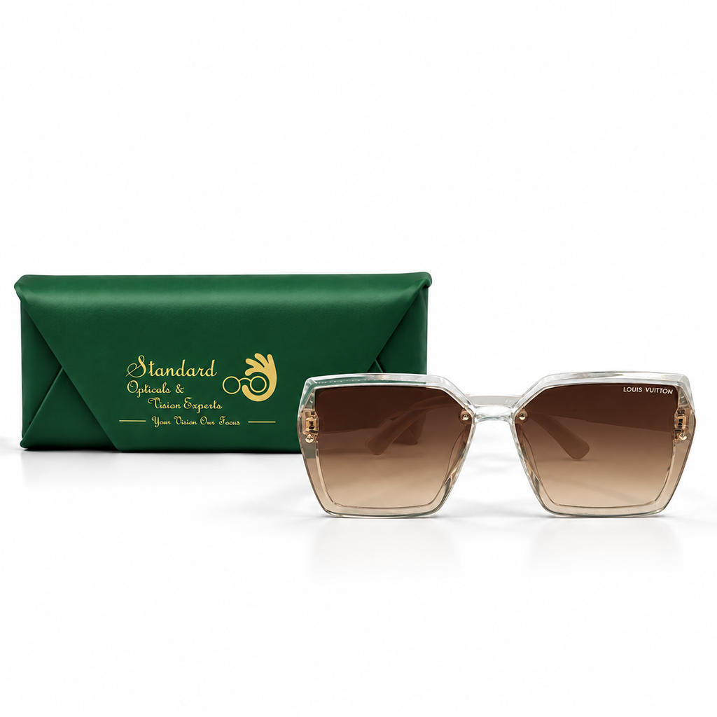Louis Vuitton Clear Crystal Square Sunglasses