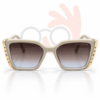 Louis Vuitton 23362 Cream Square Sunglasses 54-18-143