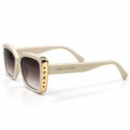 Louis Vuitton 23362 Cream Square Sunglasses 54-18-143