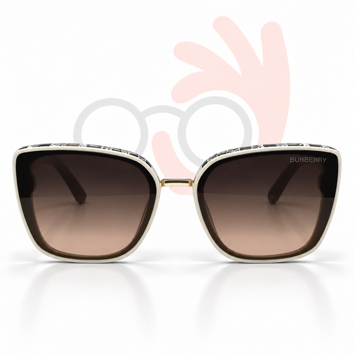 Gucci 23317 Cream Square Sunglasses 62-16-142