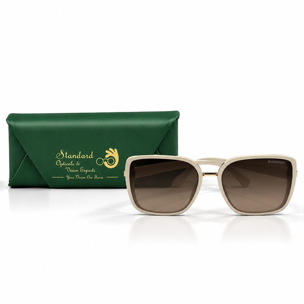 Gucci 23317 Cream Square Sunglasses 62-16-142