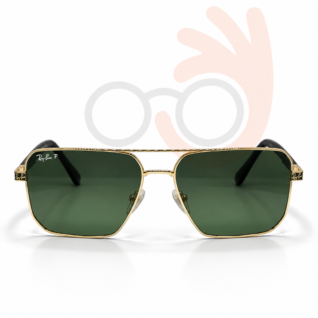 Ray-Ban RB58477 C5 Gold Square Aviator 57-16-144