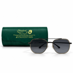 SW3724 S Matte Black Gold Rim Sunglasses 56-15-145