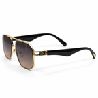 Maybach Geometric Gold Aviator Sunglasses
