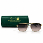 Maybach Geometric Gold Aviator Sunglasses