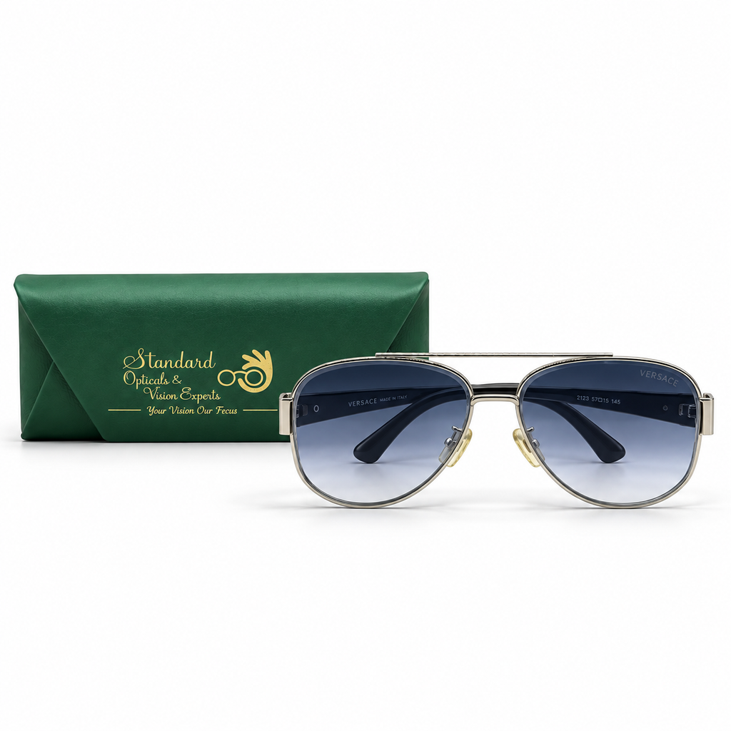 Versace 22123 Blue Gradient Pilot Sunglasses 57-15-140