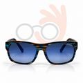 Oceano 8010 Rectangular Blue Gradient Sunglasses 59-17-138