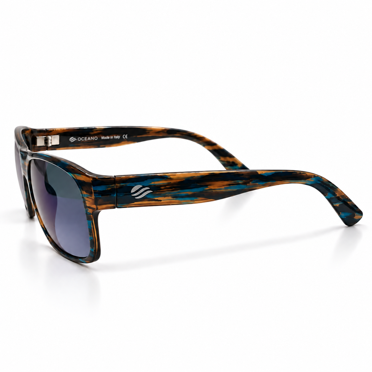 Oceano 8010 Rectangular Blue Gradient Sunglasses 59-17-138