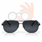 Roadx 1588 C2 Black Metal Pilot Sunglasses 66-20-130