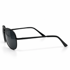 Roadx 1588 C2 Black Metal Pilot Sunglasses 66-20-130