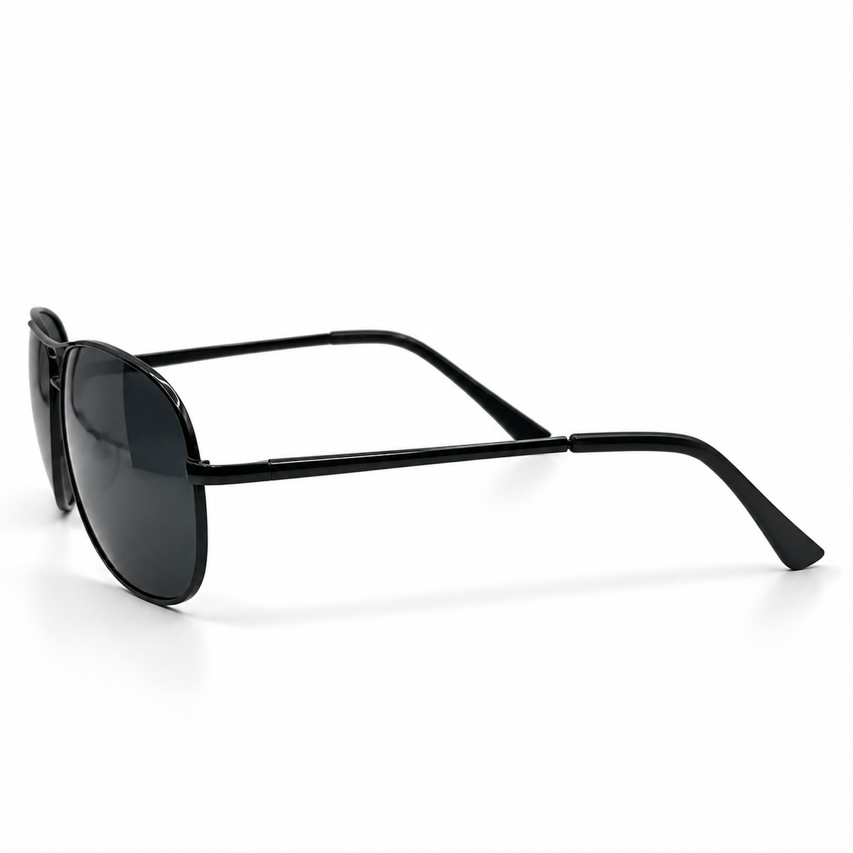 Roadx 1588 C2 Black Metal Pilot Sunglasses 66-20-130