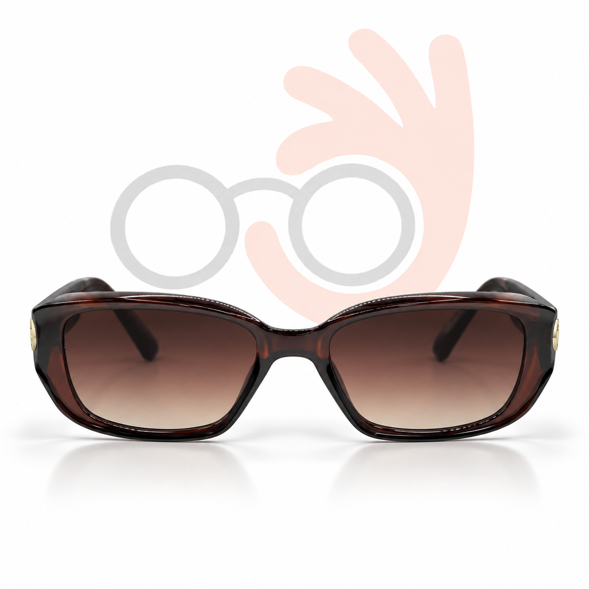 03702 C17-19 Dark Amber Acetate Sunglasses 54-19-133