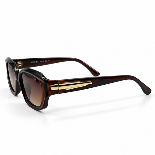 03702 C17-19 Dark Amber Acetate Sunglasses 54-19-133
