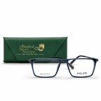 Police 150008 Translucent Navy Blue Eyeglasses 52-18-145